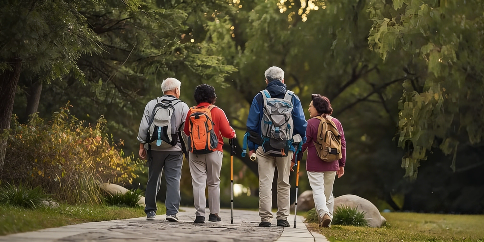 Private guide assisting senior travelers with relaxed sightseeing