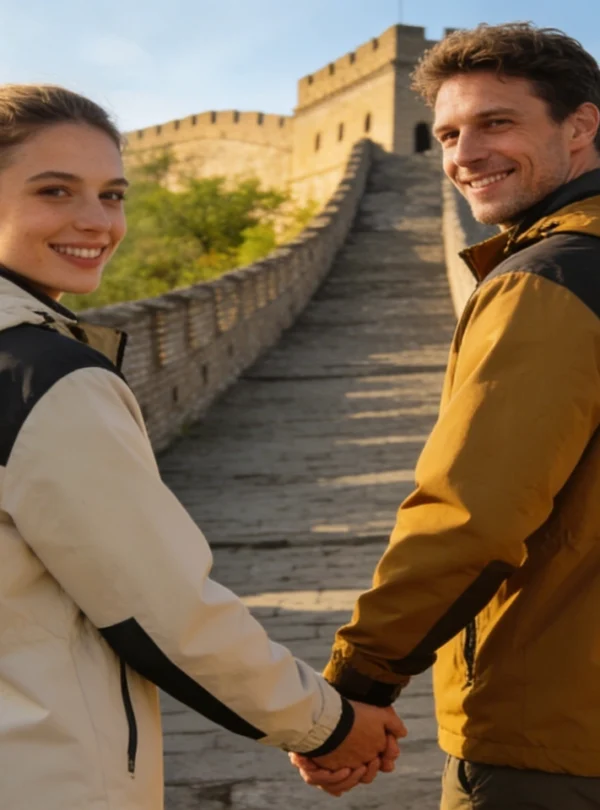 Private guide arranging romantic Great Wall sunset experience