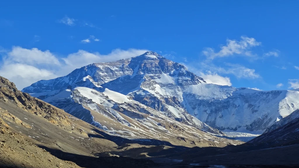 Private guide viewing Mount Everest Himalayan landscape