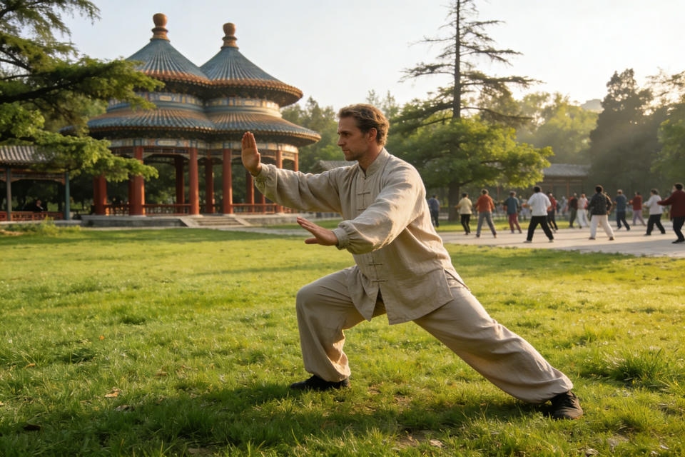 Private guide at Tai chi session