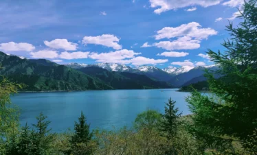 Private guide at Heavenly Lake of Tianshan mountain scenery