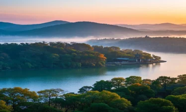 Private guide at Turtle Head Isle Taihu Lake scenic view
