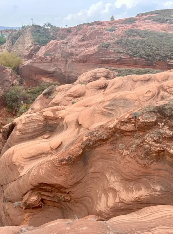 Private guide exploring Wave Valley sandstone formations