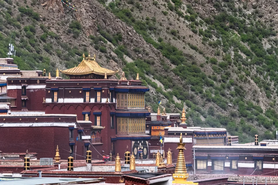 Private guide at tsurphu monastery