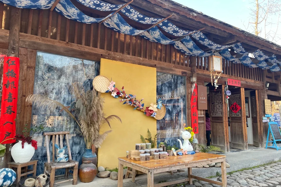 Private tour view of Daxu Old Town in Guilin with traditional riverside streets and historic buildings