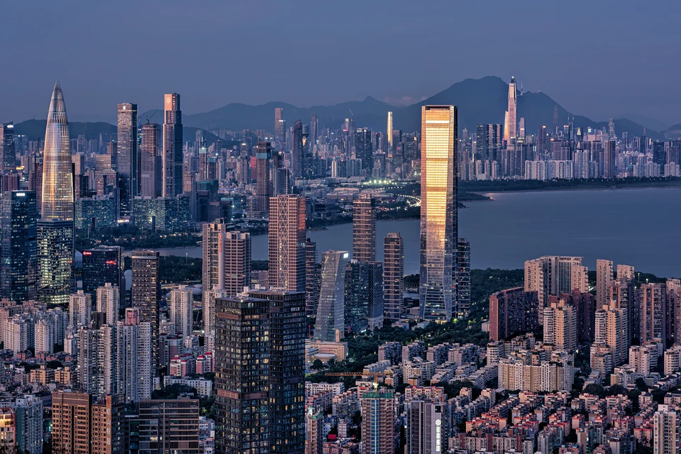 Modern skyline and urban landmarks in Shenzhen