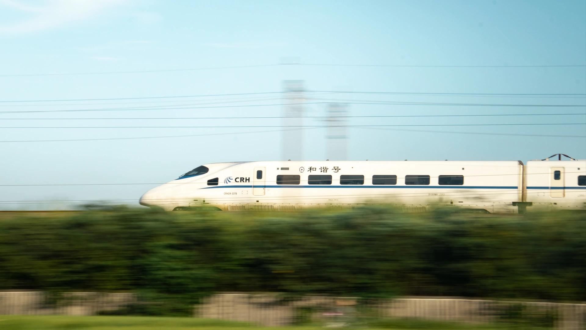 First-time traveler look at a China high-speed railway station