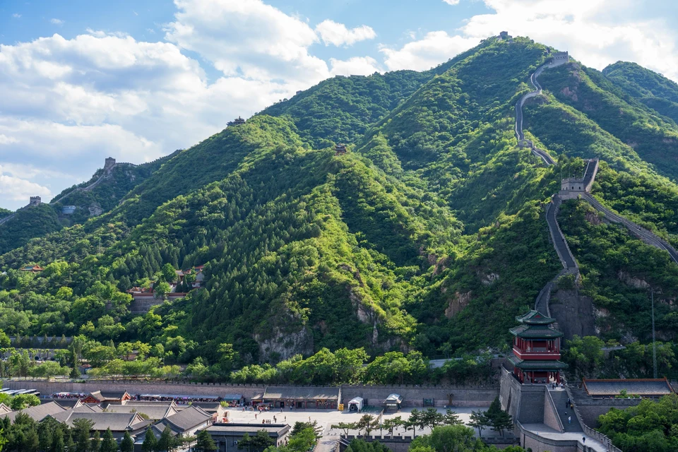 Juyongguan section of the Great Wall with mountain scenery and historic fortifications.