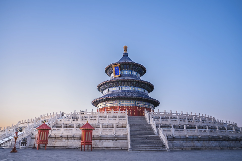 Beijing imperial heritage with the Forbidden City, Temple of Heaven, and Great Wall.