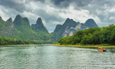 Timeless China landscape featuring Guilin karst peaks and classic cultural scenery.