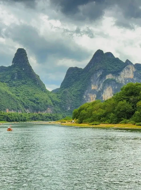 Timeless China landscape featuring Guilin karst peaks and classic cultural scenery.