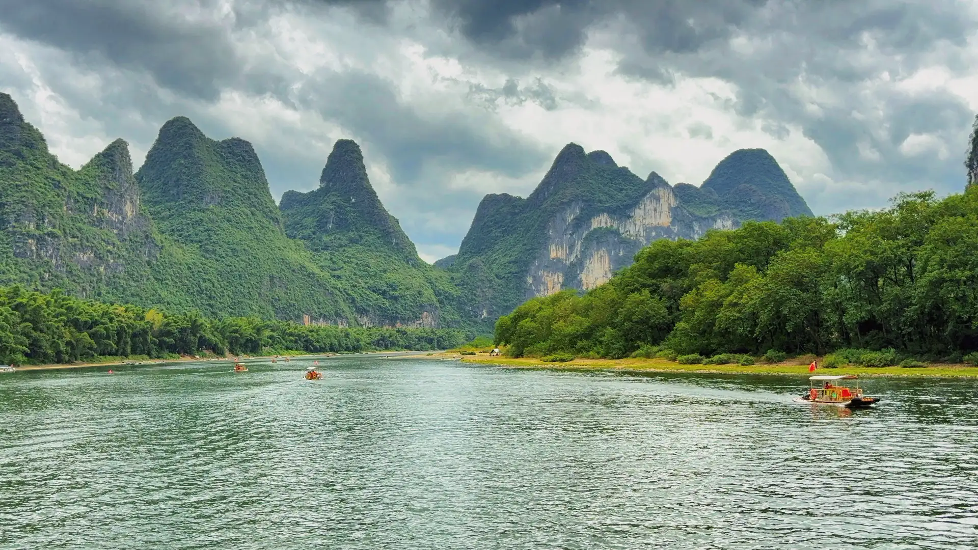 Timeless China landscape featuring Guilin karst peaks and classic cultural scenery.