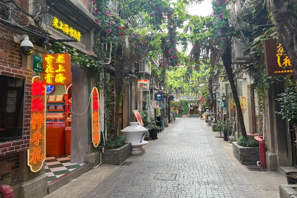 Historic and artistic districts in Shanghai including Tianzifang and former concession architecture.