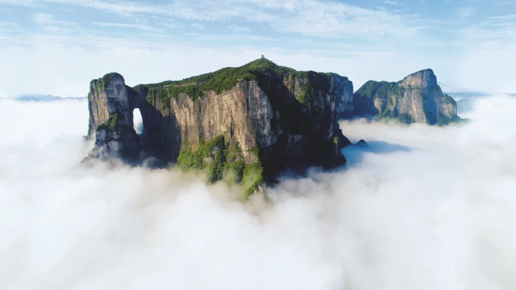 Tianmen Cave landmark at Tianmen Mountain in Zhangjiajie