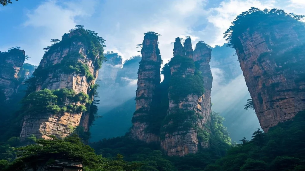 Dramatic mountain scenery in Zhangjiajie for first-time visitors to China